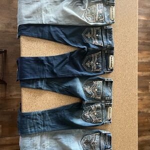 Rock Revival Women's Boot Cut Jeans - Blue and Gray